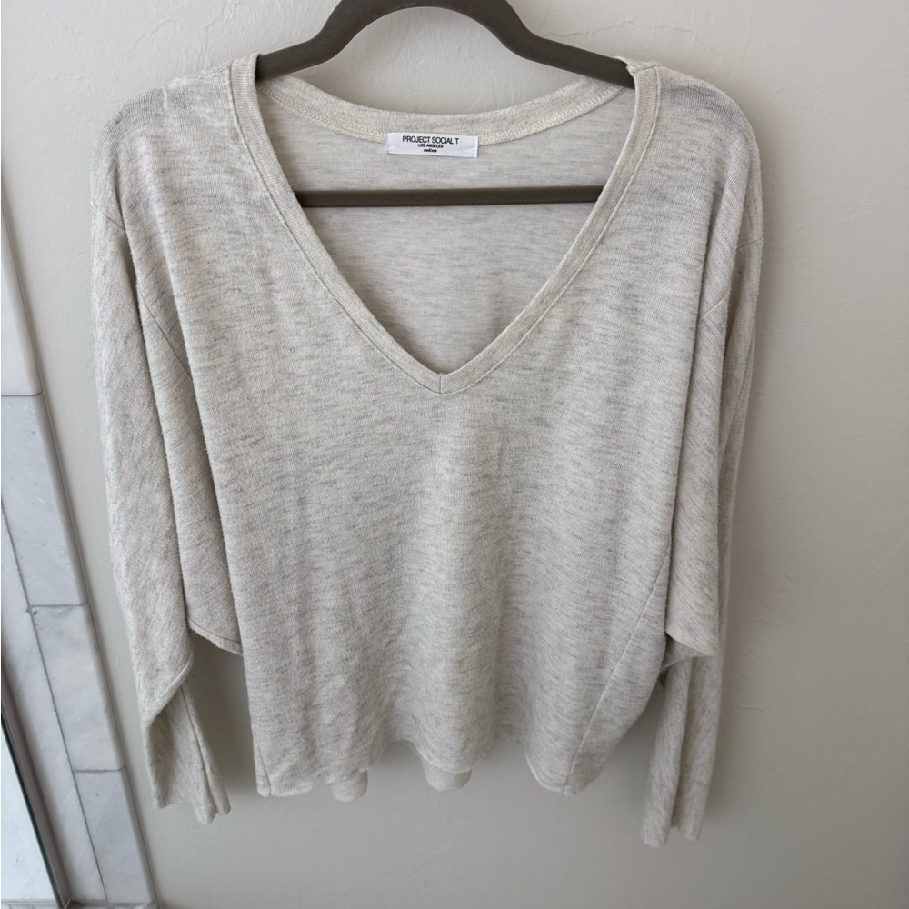 Project Social T Light Beige Top